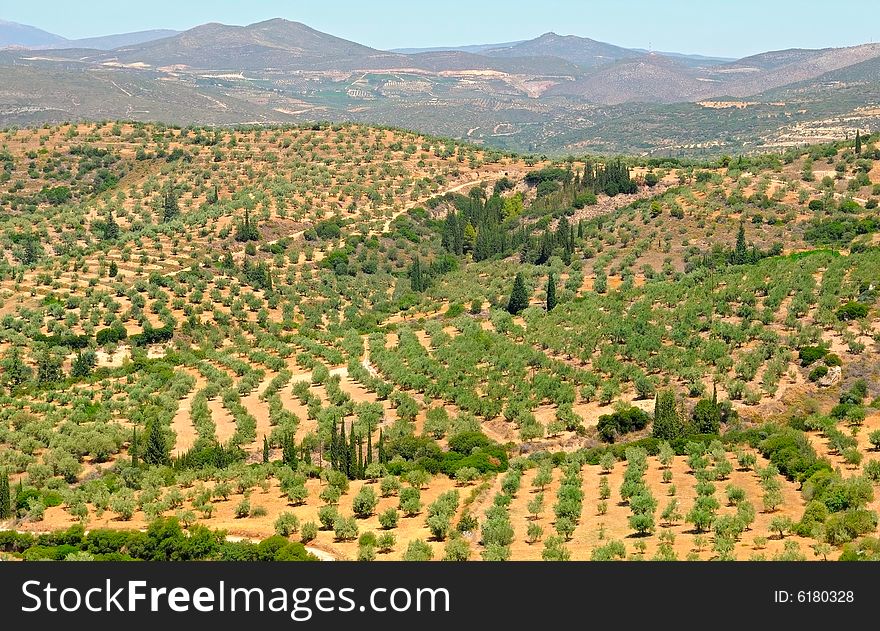 The image of Peloponnese, Greece. The image of Peloponnese, Greece