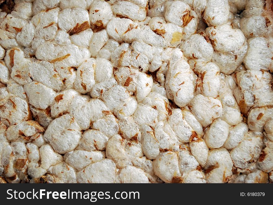 White popcorn snack, background, texture