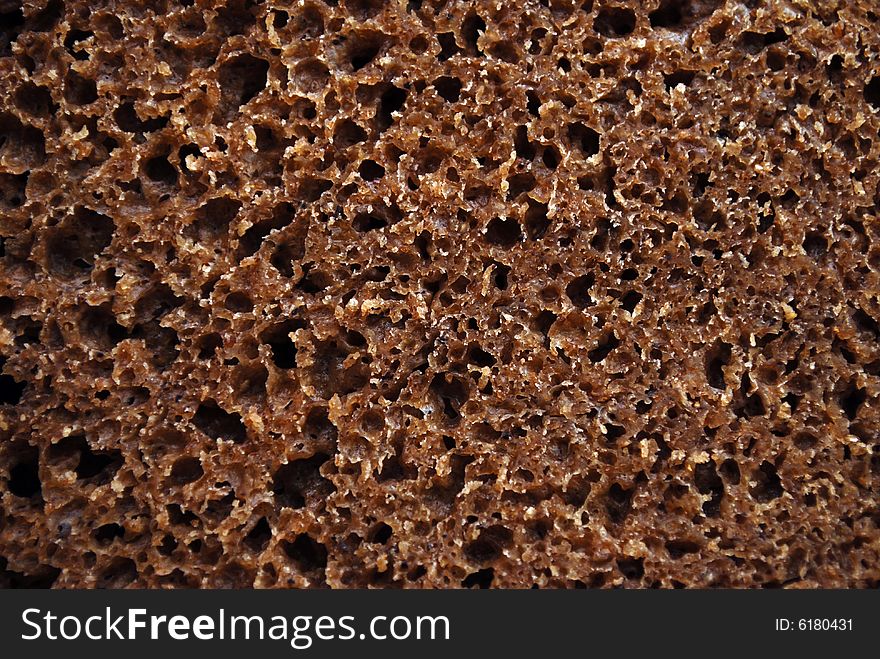 Rye bread with holes, background