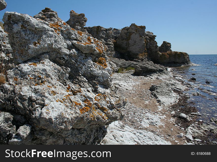 Boulders from seashore - sweden, Gotland