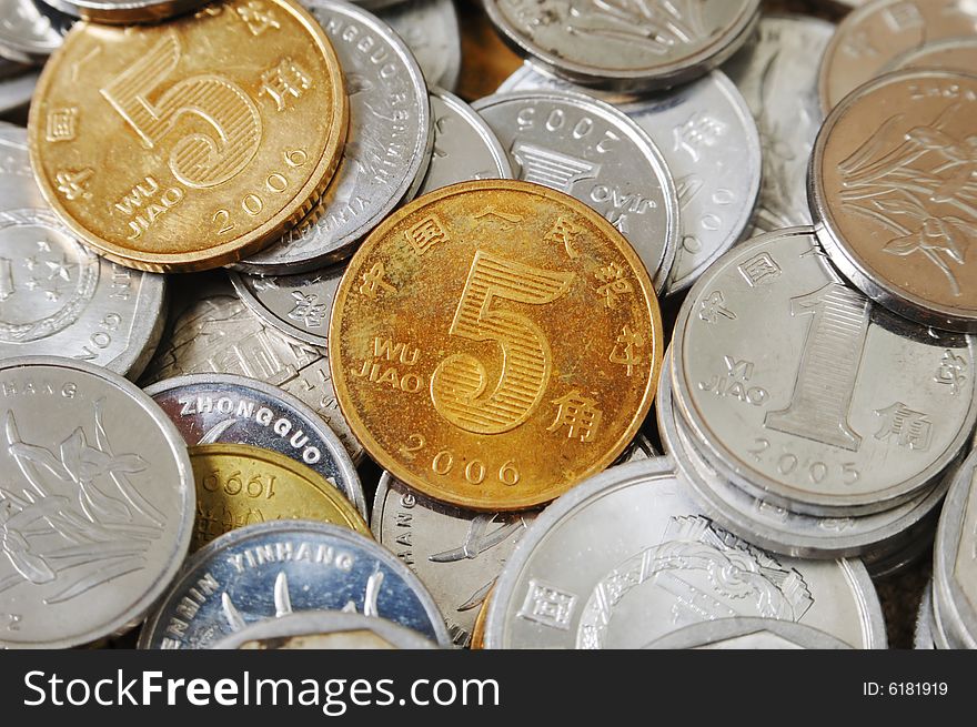 Macro Of RMB Coins