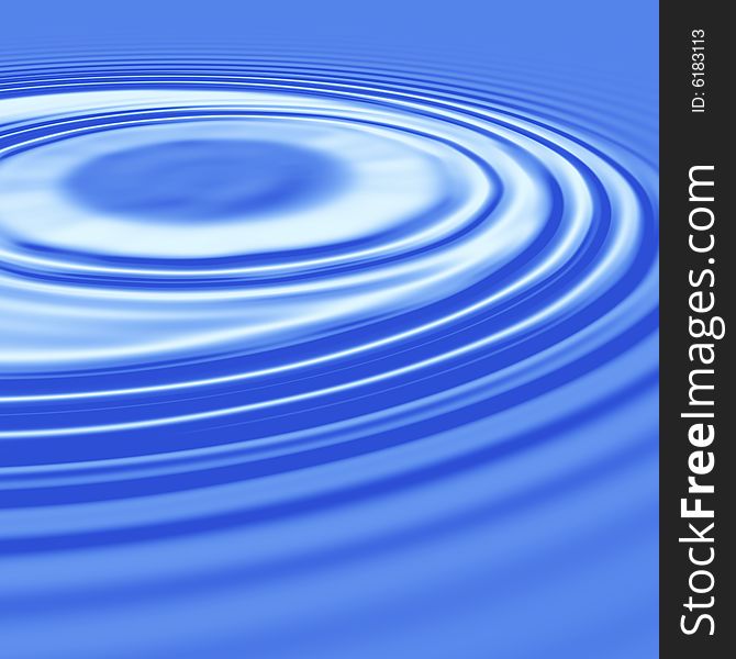 Blue circle water drops graphic