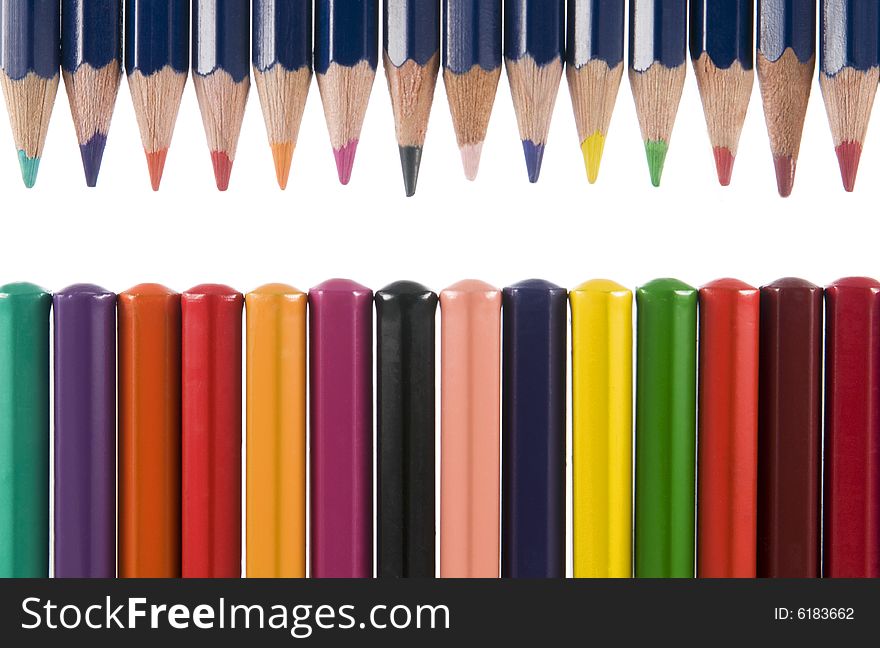 Row Of Colour Pencils