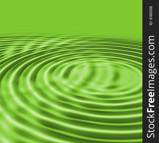 Green water splash circles design