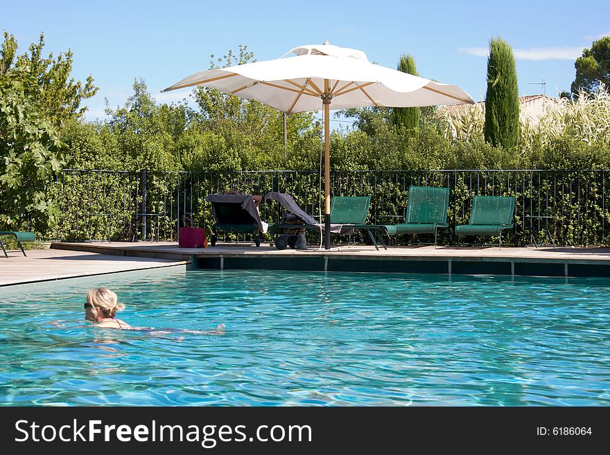 Swimming Pool complex in St Remy de Provence, France