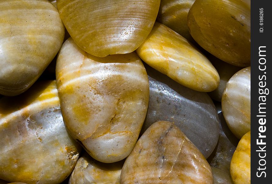 Pebbles Under Water Ripples