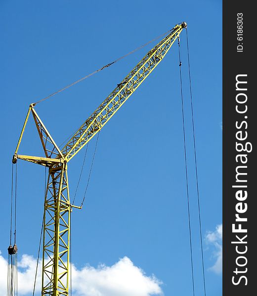 An Old Construction Crane