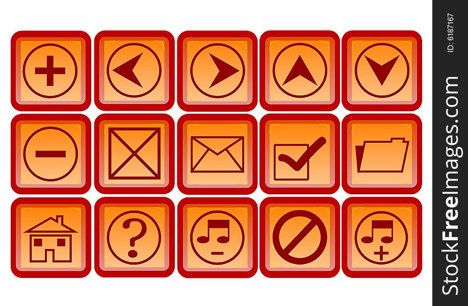Web icons and buttons
