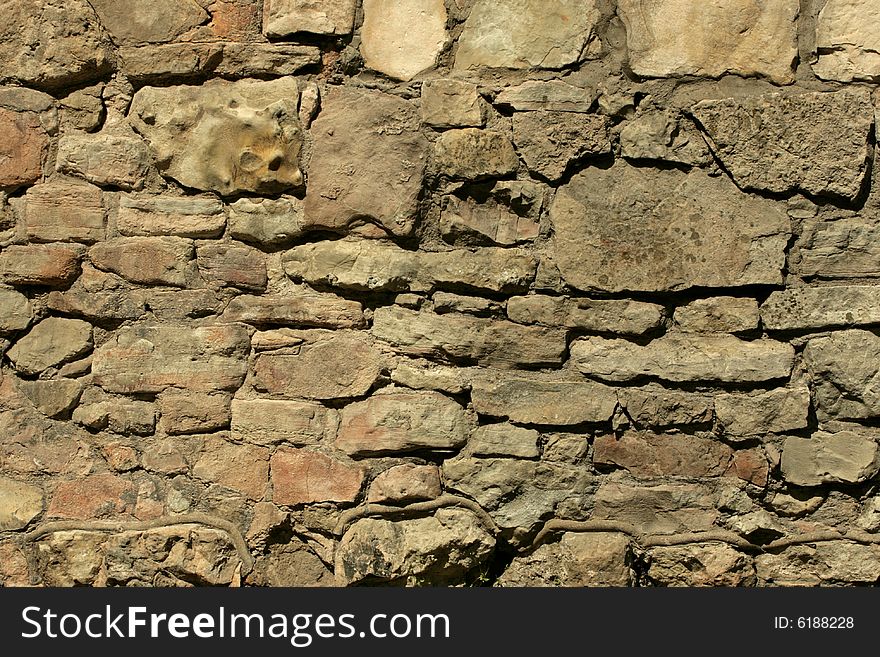 Background of a masonry wall. Background of a masonry wall