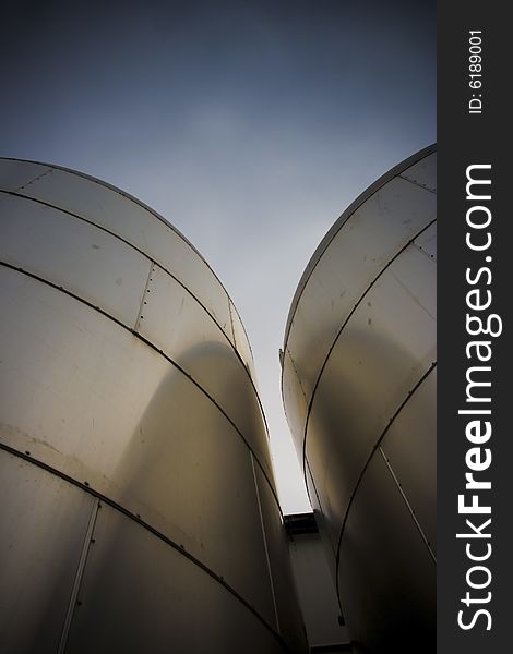 Tanks at a frites plant