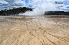 Midway Geyser Basin In Yellowstone Royalty Free Stock Image Midway Geyser Basin In Yellowstone Royalty Free Stock Image