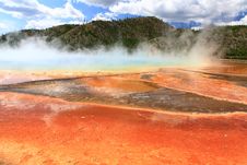 Midway Geyser Basin In Yellowstone Stock Photo Midway Geyser Basin In Yellowstone Stock Photo