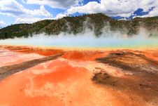 Midway Geyser Basin In Yellowstone Royalty Free Stock Photo Midway Geyser Basin In Yellowstone Royalty Free Stock Photo
