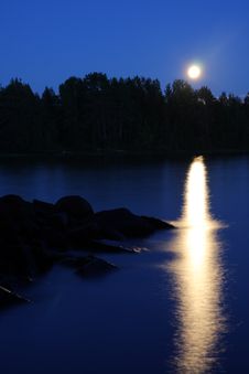 Moon Rising Royalty Free Stock Photo Moon Rising Royalty Free Stock Photo