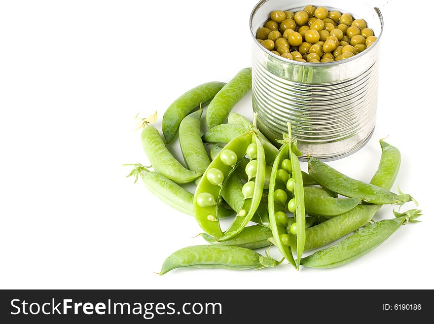 Fresh Pods Of Peas