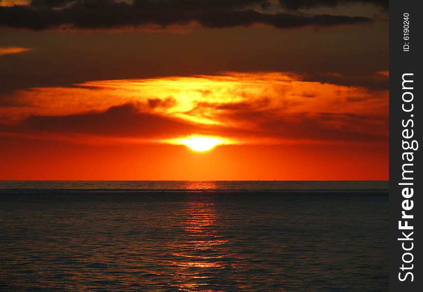 Beautiful and peaceful sunset at river. Beautiful and peaceful sunset at river.