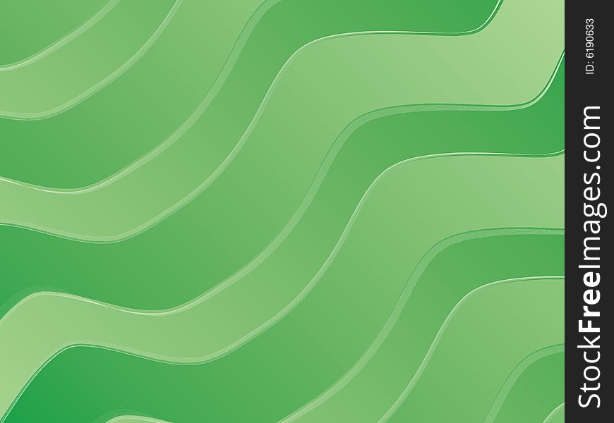 A vector illustration of a green banner pattern