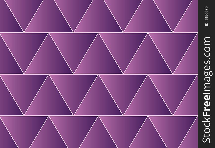 A vector illustration of a purple triangle pattern. A vector illustration of a purple triangle pattern