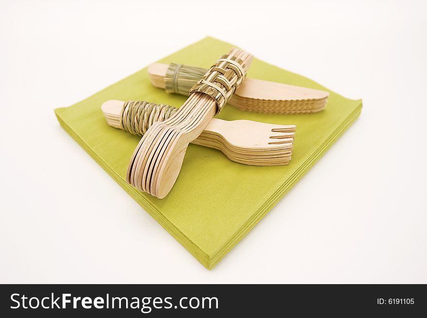 Cutlery On A Napkins