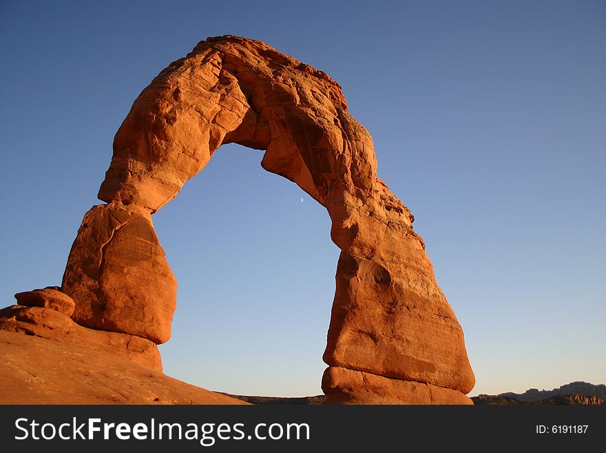 Sunset over Delicate Arch, Arches National Park - Utah