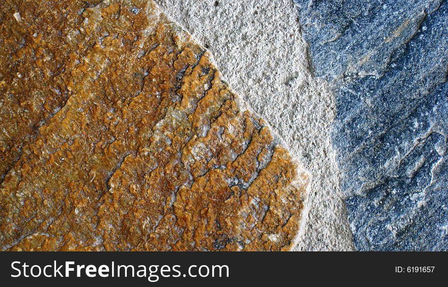 Detail of stones set in mortar. Detail of stones set in mortar