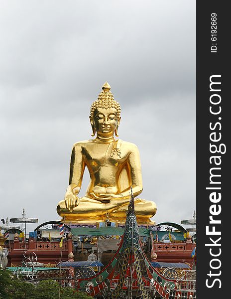 A big Buddha at north Thailand near Laos and Burma. A big Buddha at north Thailand near Laos and Burma