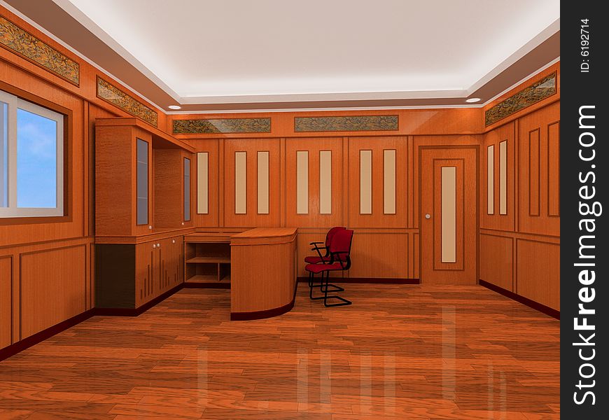 Design interior with woody theme. Design interior with woody theme