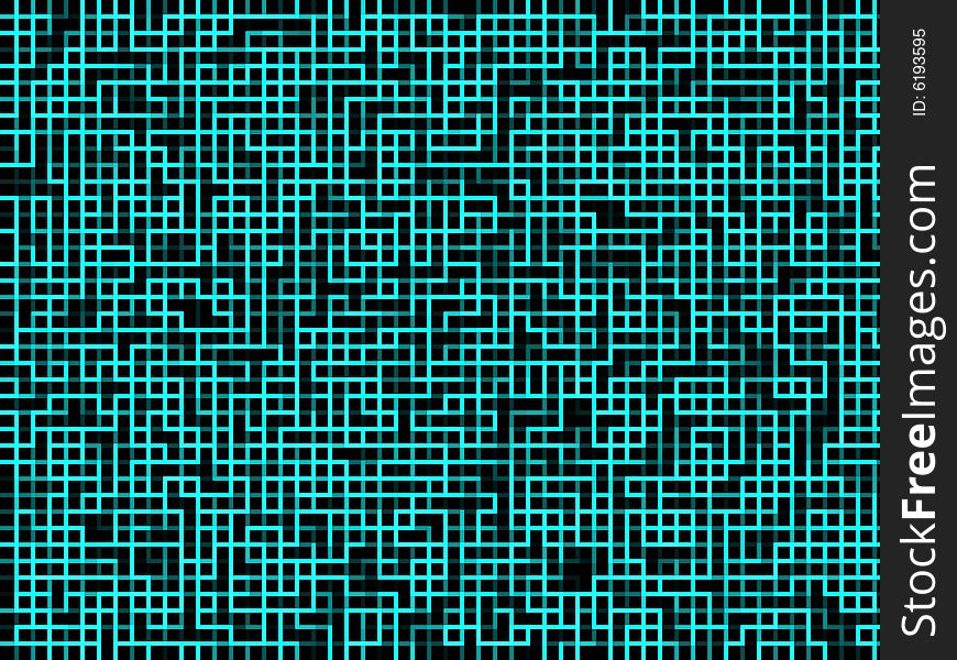 A digital background in black and blue. A digital background in black and blue