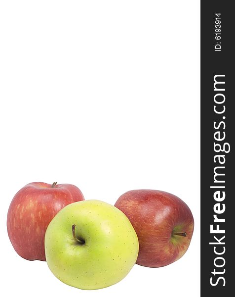 Mixed apples with copy-paste space