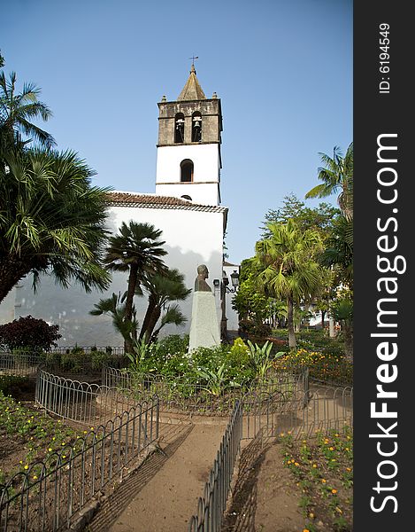 Saint marcos church at icod city in tenerife spain