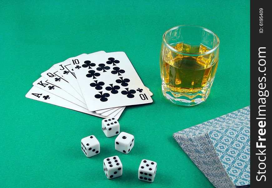 Ace card poker gambling luck win or lose game