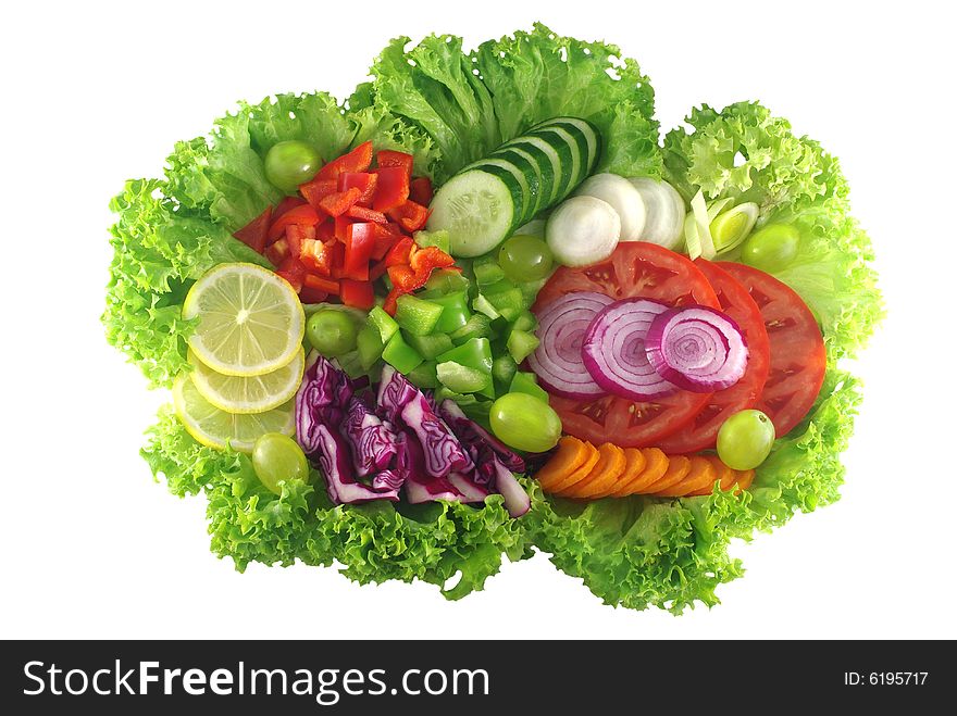 Photo of different vegetables on white background. Photo of different vegetables on white background