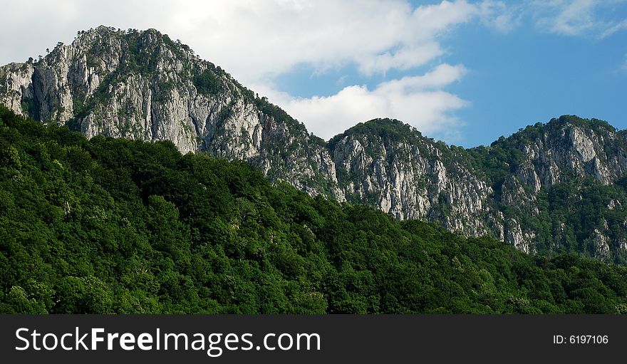 Mountain ridge in western carpathians