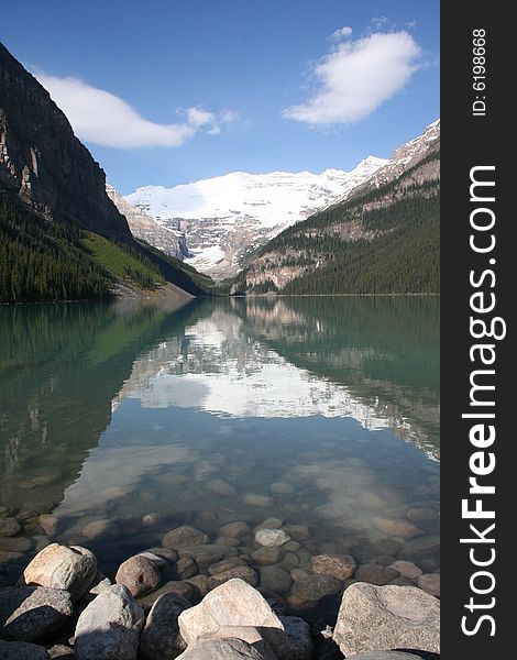 Lake Louise, Canada early in the morning.