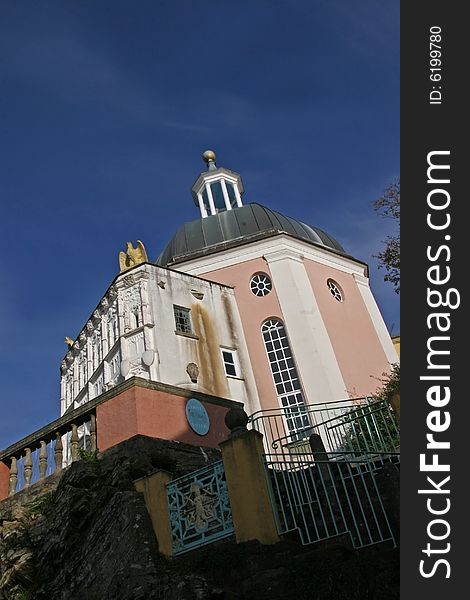 Ornate building in Portmeirion, Wales