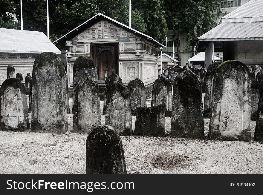 Cemetery at Maldives