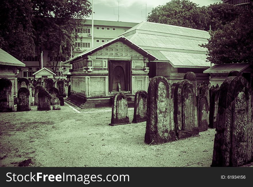 Cemetery at Maldives