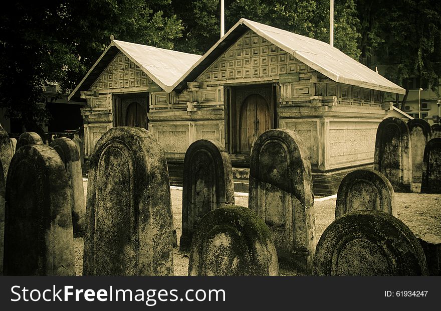 Cemetery at Maldives