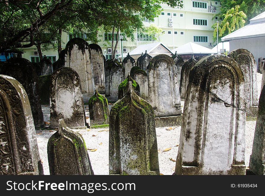 Cemetery at Maldives