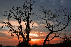 Vivid Sunset Colors And Clouds Royalty Free Stock Photo Vivid Sunset Colors And Clouds Royalty Free Stock Photo