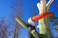 Wooden Bird Royalty Free Stock Photos Wooden Bird Royalty Free Stock Photos