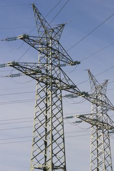 High Voltage Lines 2 Stock Photos