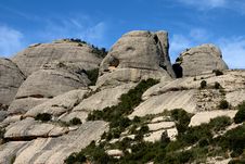 Montserrat Mountain Royalty Free Stock Photo