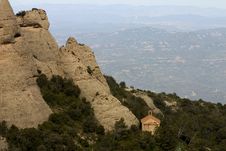 Montserrat Mountain Royalty Free Stock Photos