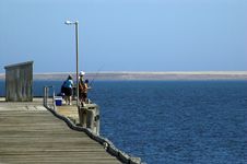 Fishermen At Pt. Victoria Royalty Free Stock Photos Fishermen At Pt. Victoria Royalty Free Stock Photos