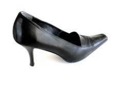 Black Leather Shoe Stock Photos