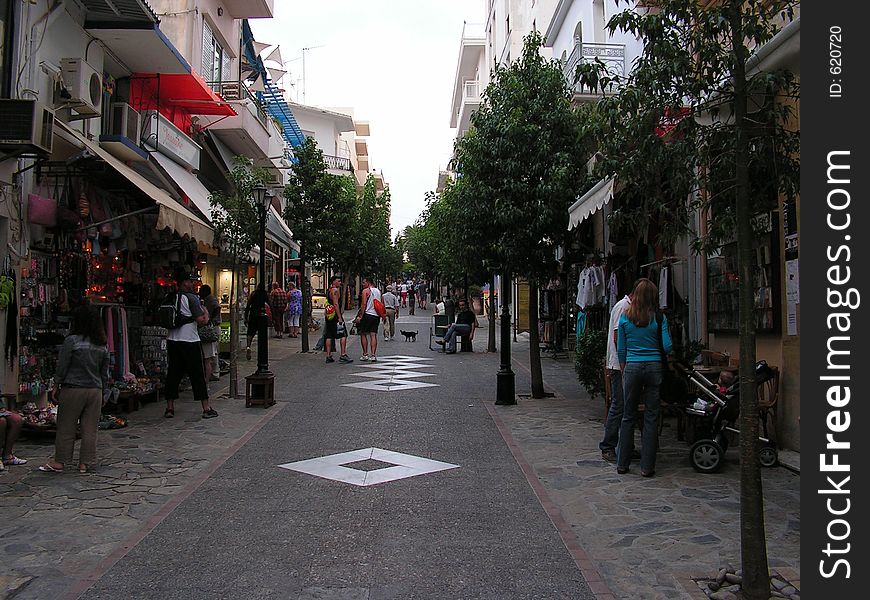 Agios Nicolaos - Crete -view from the main street