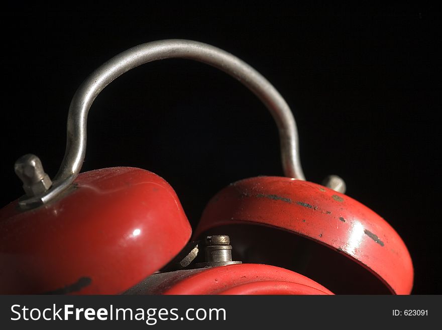 Detail of the red bell. Detail of the red bell