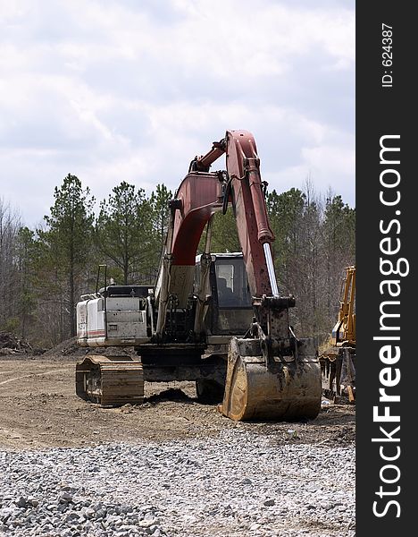 Excavator at work