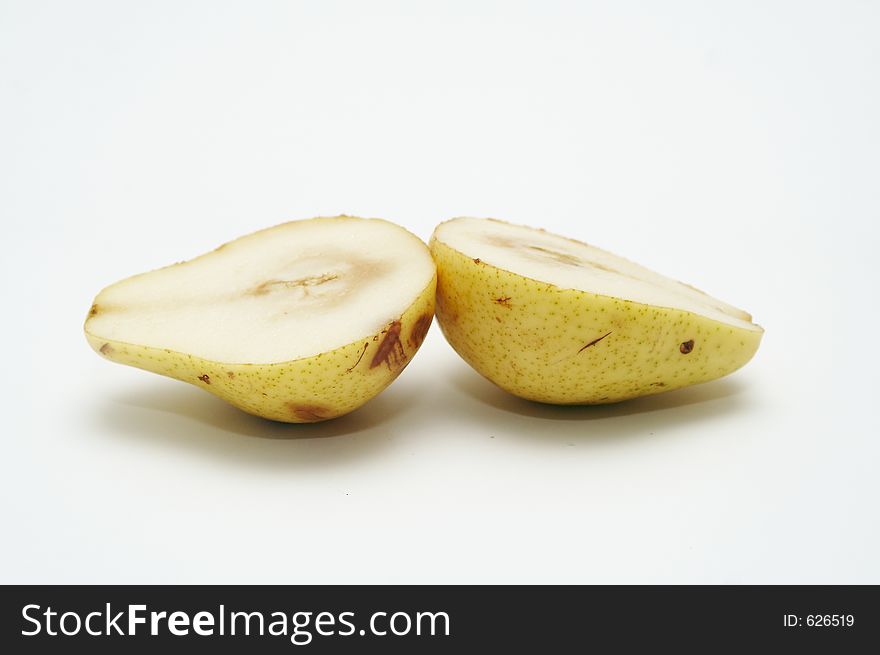 Two out of one pear. Two out of one pear